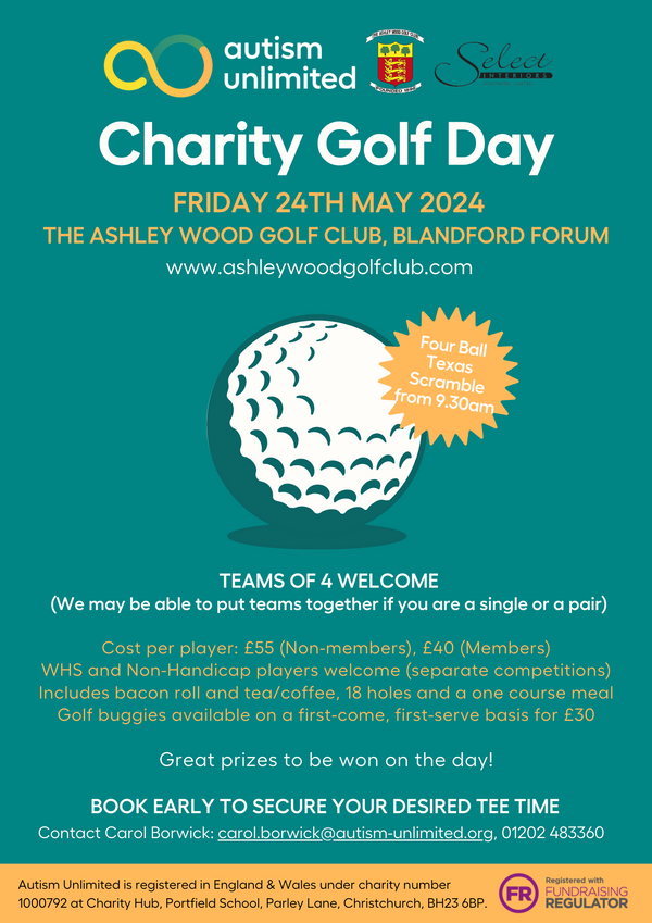 Charity Golf Day Poster with Sponsor