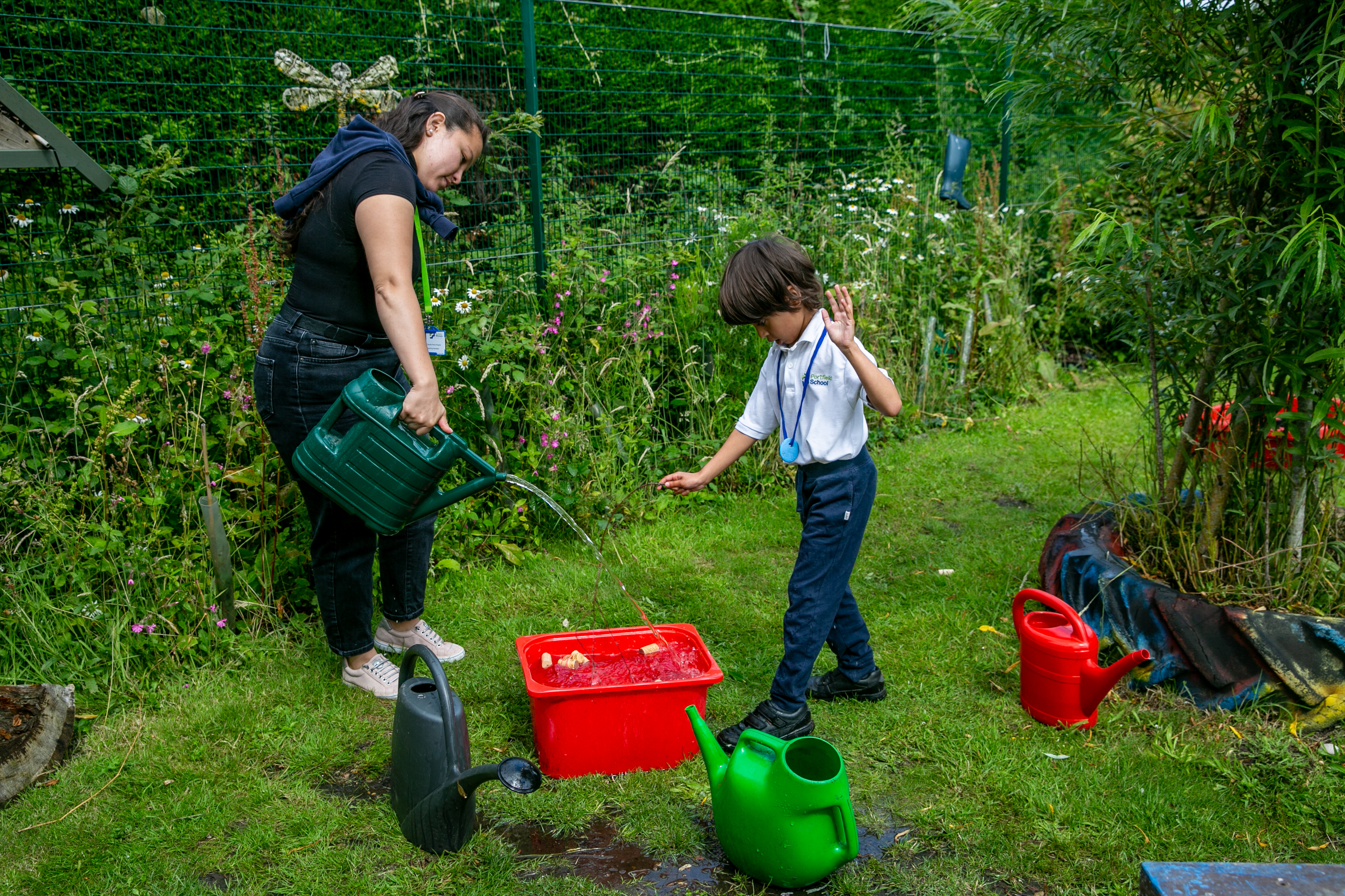 Forest School water play